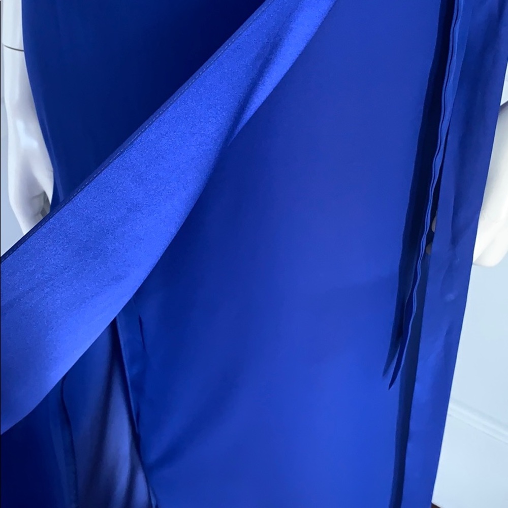 NWT Amanda Uprichard Royal Blue Wrap Maxi M - Picture 2 of 13